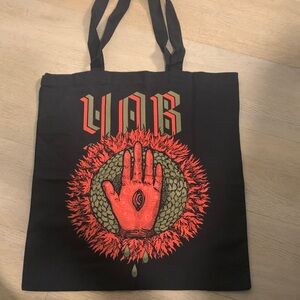 YOB band tote bag